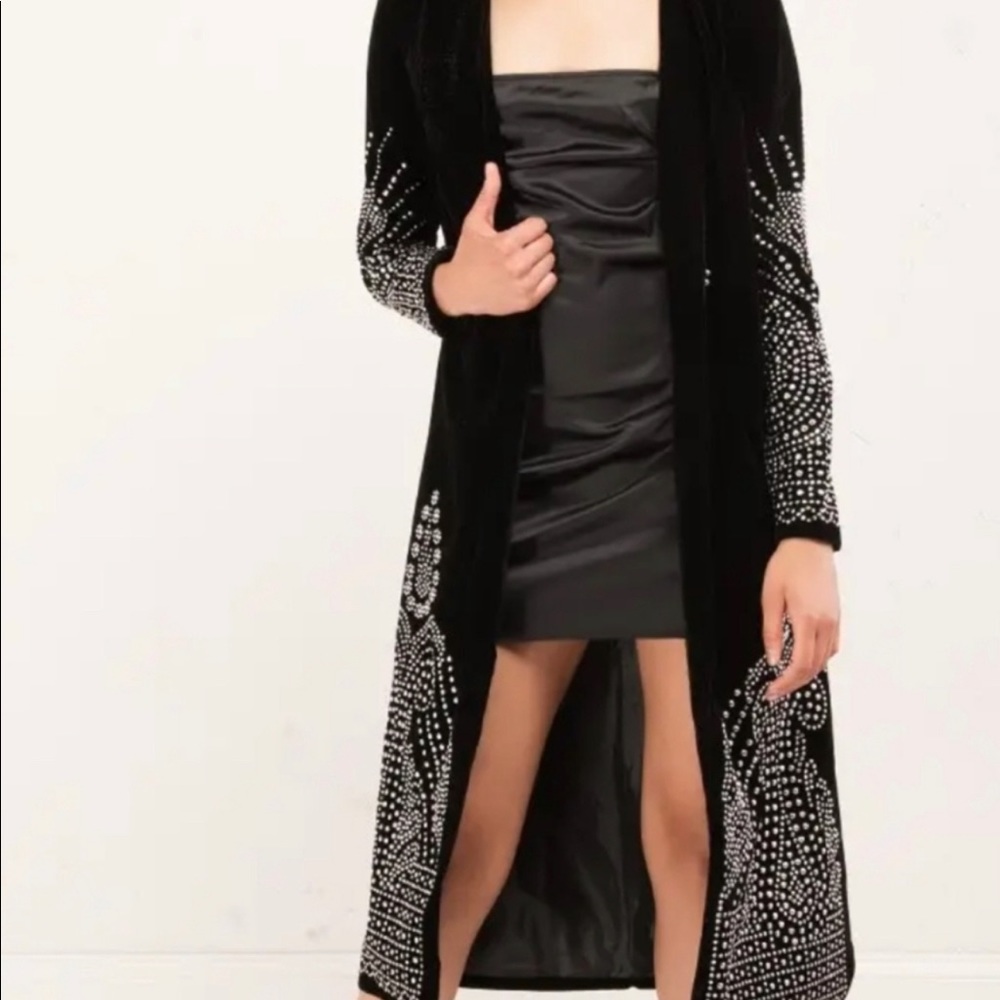 Sequin, velvet, Trench Coat,  Duster. Akira